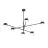 Emibig Ceiling Light Natsu Steel Black | Suitable for 6x GX53 - Max 12W