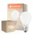 Multipack 10x Ledvance Classic LED E27 Pear Frosted 5.9W 806lm - 827 Extra Warm White | Dimmable | mable - Replaces 60W