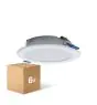 Multipack 6x LED Downlight Pan 12W 960lm 830 Warm White | 121mm - Cutout 100mm