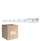 Multipack 6x Ledvance LED Waterproof Batten Damp Proof Value 25W 3000lm - 840 Cool White | 150cm